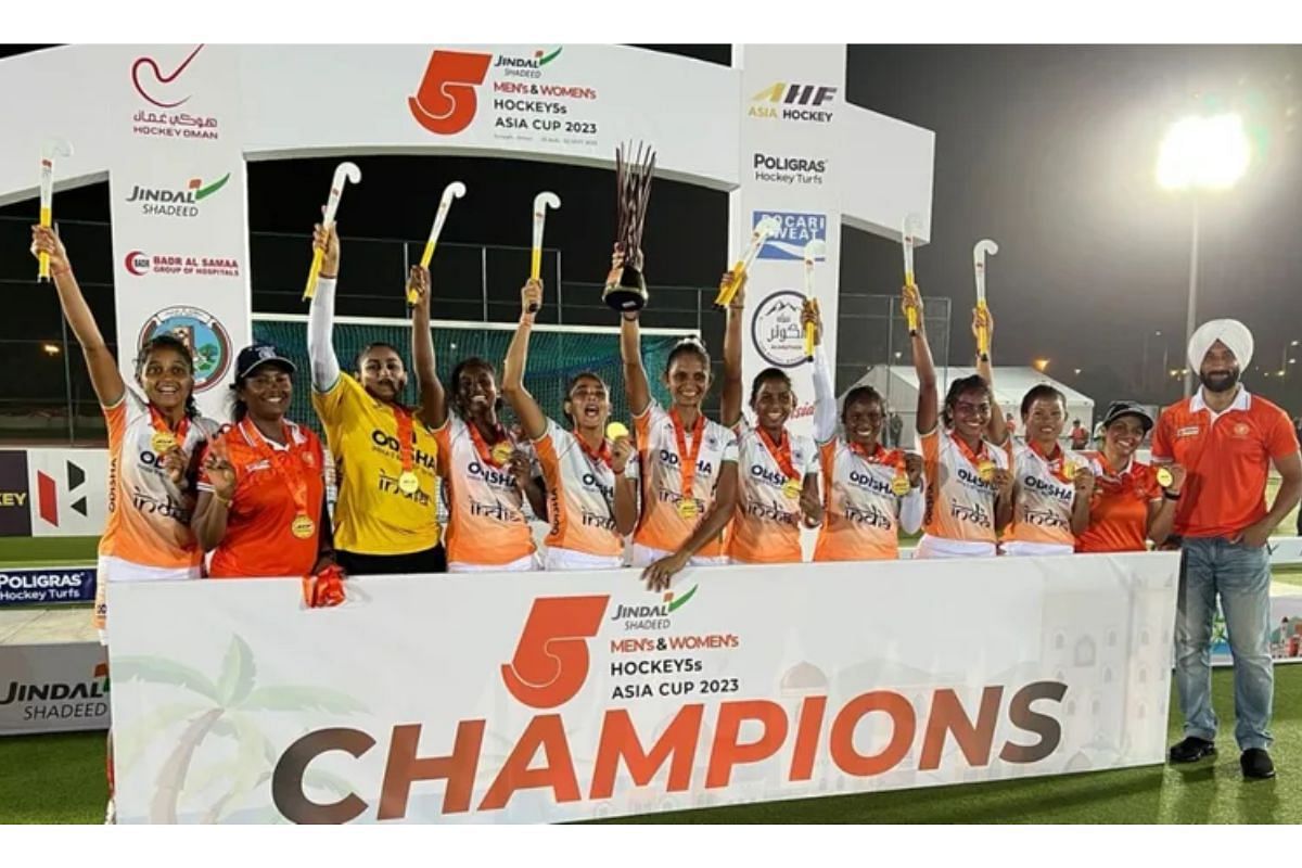 Indian team defeat Thailand to lift the trophy (Image: Hockey India)