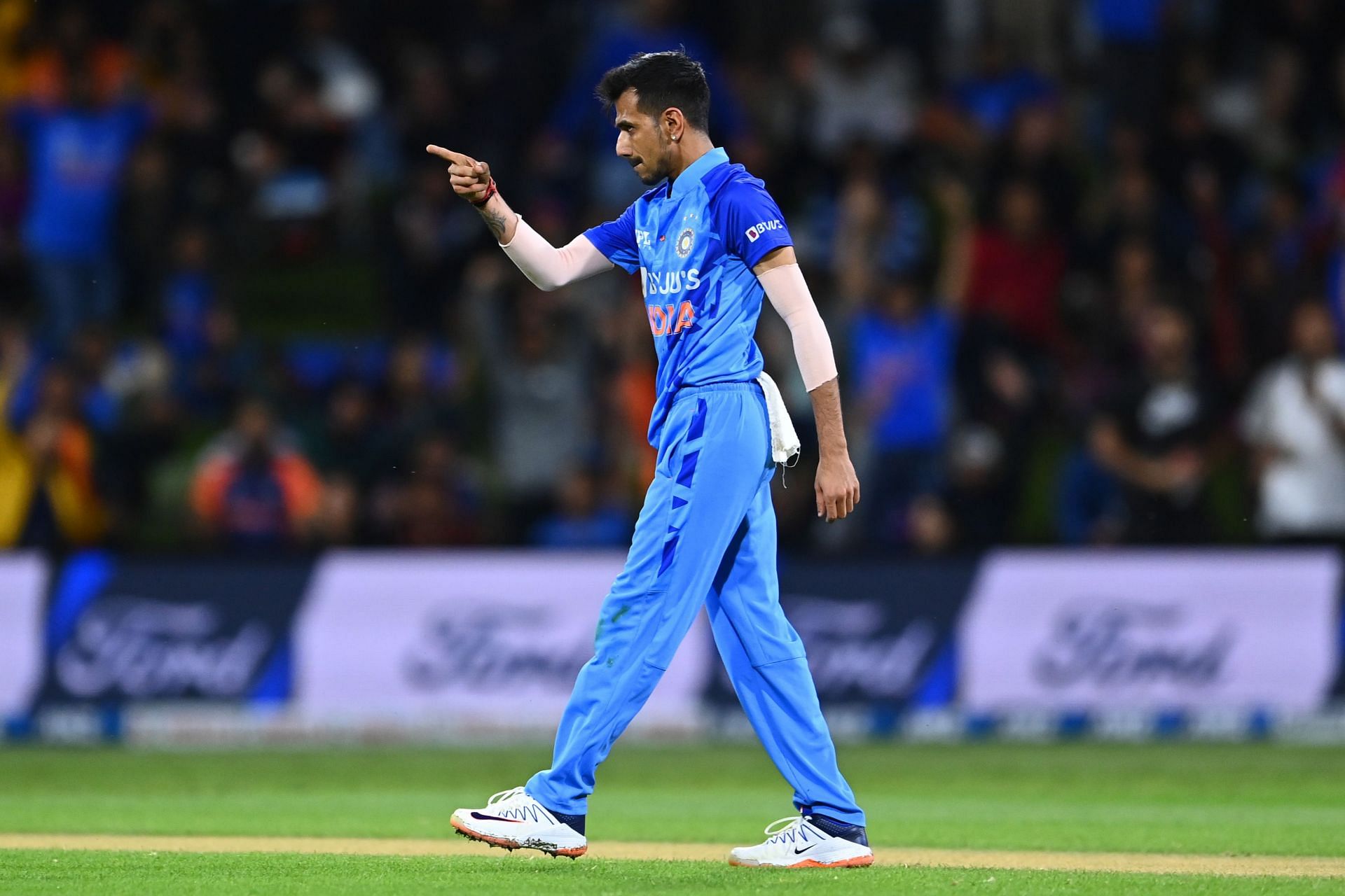 Yuzvendra Chahal&#039;s lack of consistent control has been a worry for India (File image).