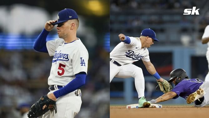 What happened to Freddie Freeman? Dodgers baseman exits game vs Rockies early