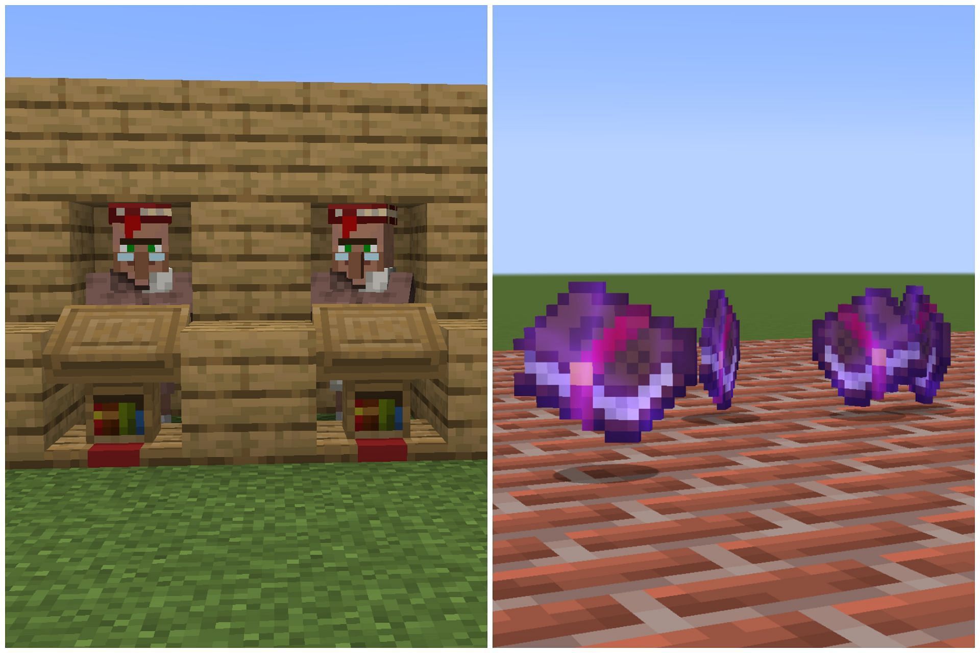 Librarian villagers are the best mob to obtain enchantments from in Minecraft (Image via Mojang)