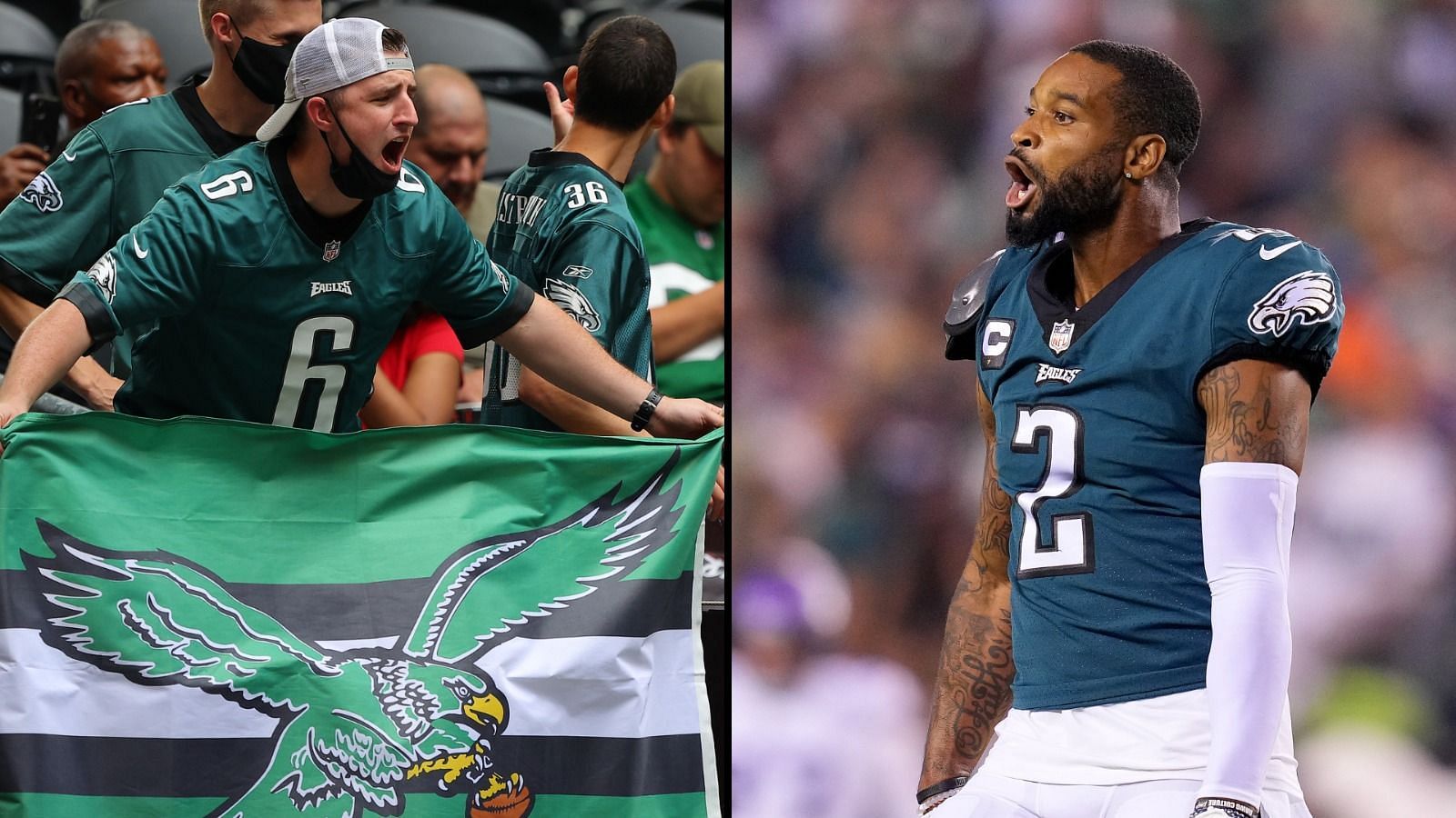 Eagles fans do the wave while injured Tyrie Cleveland gets stretchered off  field