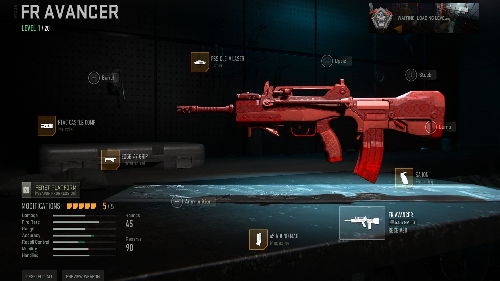 Best attachments to use with the FR Avancer in Modern Warfare 2 (Image via Activision)