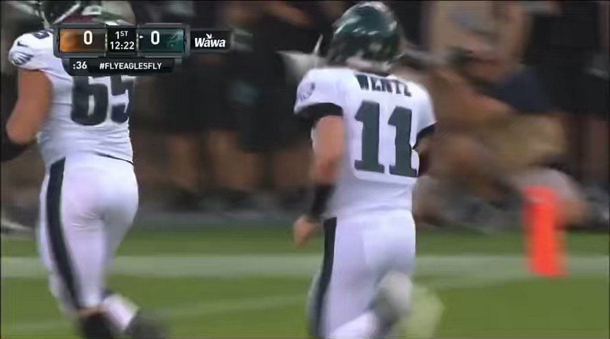 Carson Wentz posted pictures of him practicing in an Eagles helmet,  Commanders jersey, and Colts shorts 