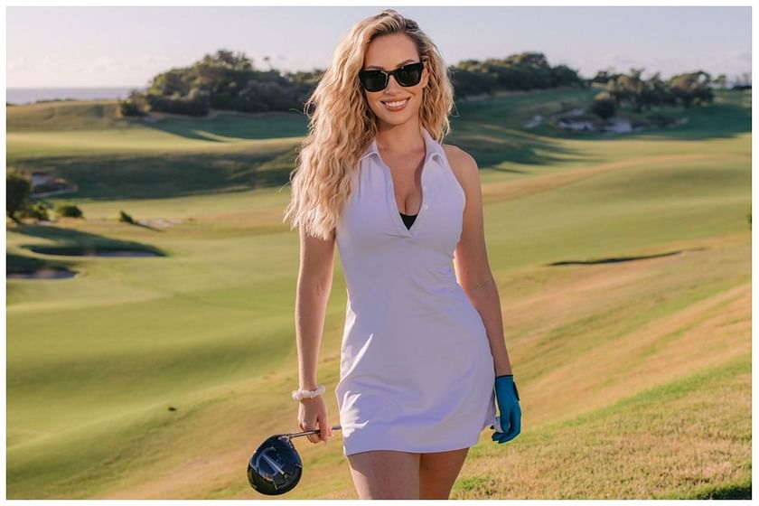 Golfer Paige Spiranac insists 34DD boobs are real but fluctuate in size as  she claims her chest helps her play – The Sun
