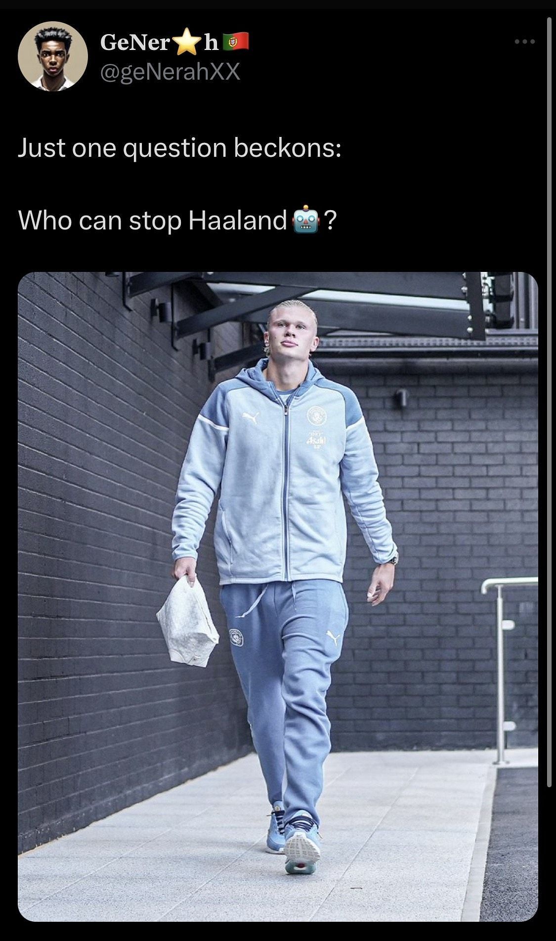 Fan asks who can stop the City frontman.