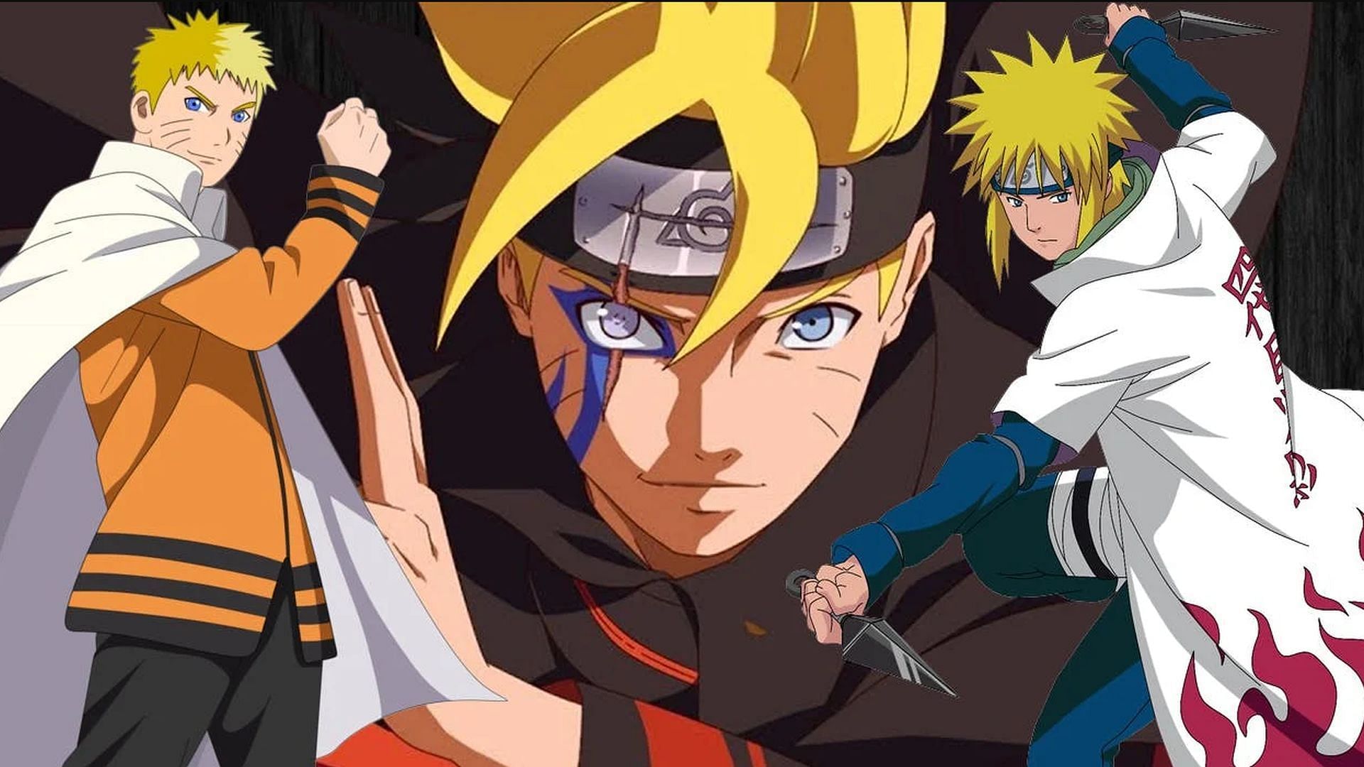 Naruto, Minato, and Boruto (Image via Studio Pierrot)