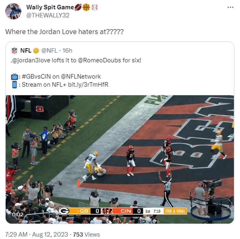 Jordan Love's Play Has Twitter Hyped in Packers' Preseason Opener vs.  Bengals, News, Scores, Highlights, Stats, and Rumors