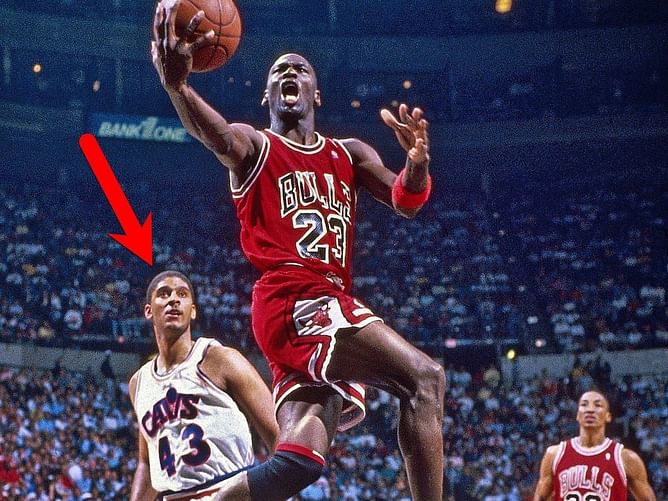 30 years after their NBA playoff meeting, Michael Jordan and Brad Daugherty lock horns again, albeit in a different playoffs