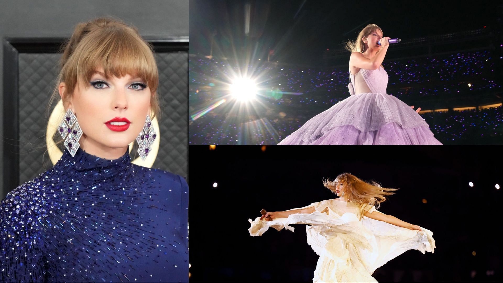 Taylor Swift fans are speculating a possible Eras Tour Documentary. (Images via Getty Images)
