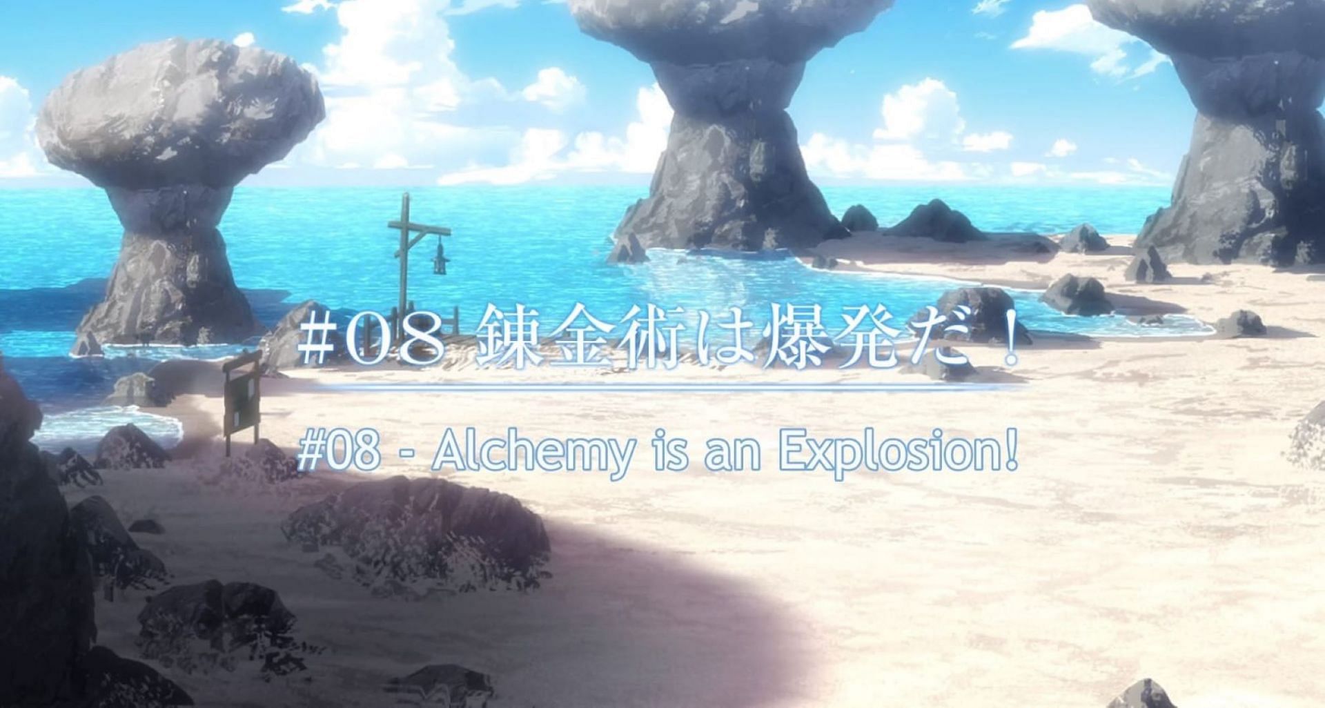 Atelier Ryza anime episode 8 title (Image via Liden Films)