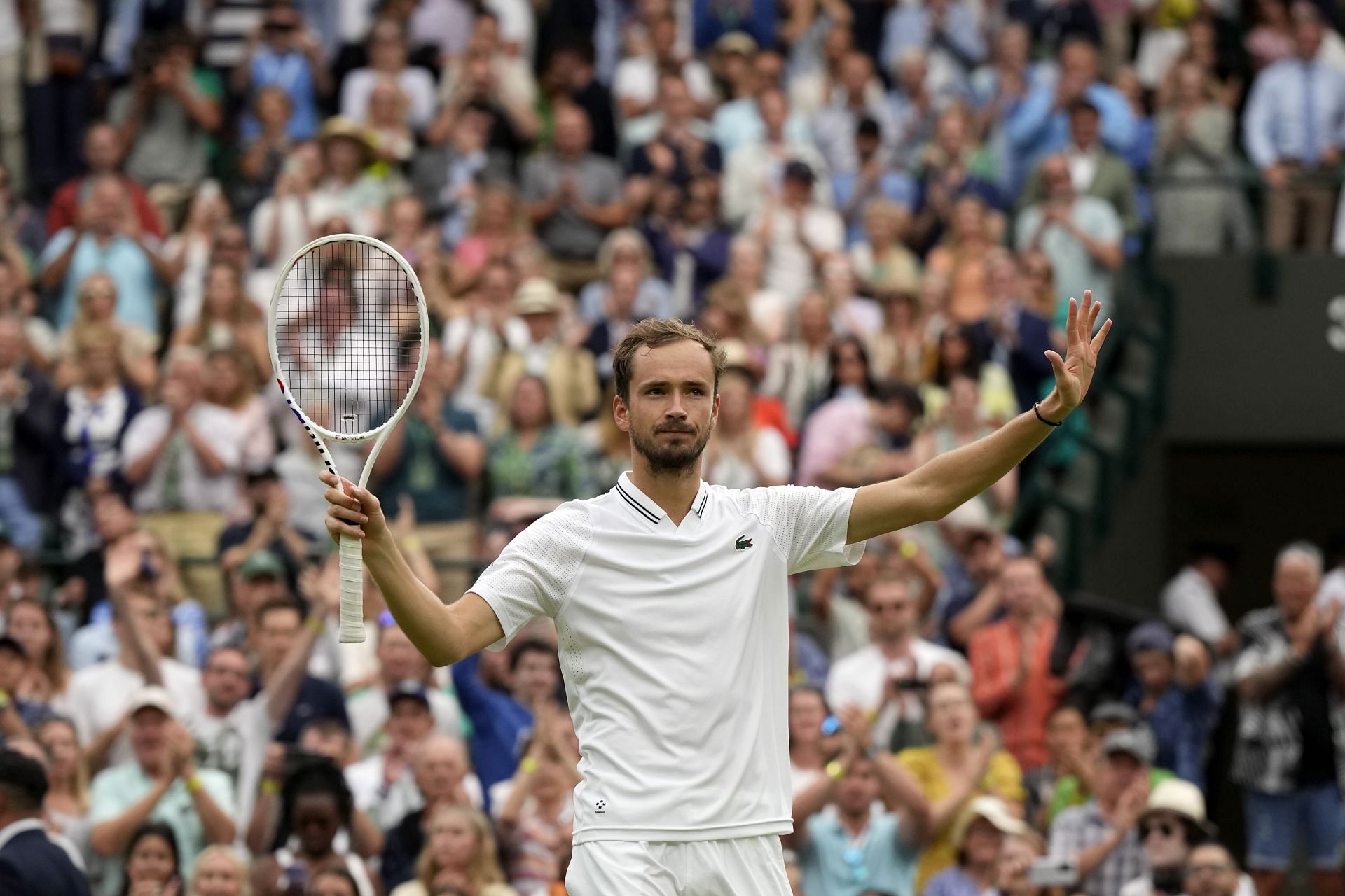 Daniil Medvedev at the 2023 Wimbledon.