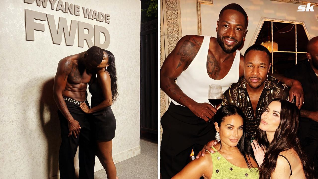 Dwyane Wade goes topless with Gabrielle Union and friends while partying