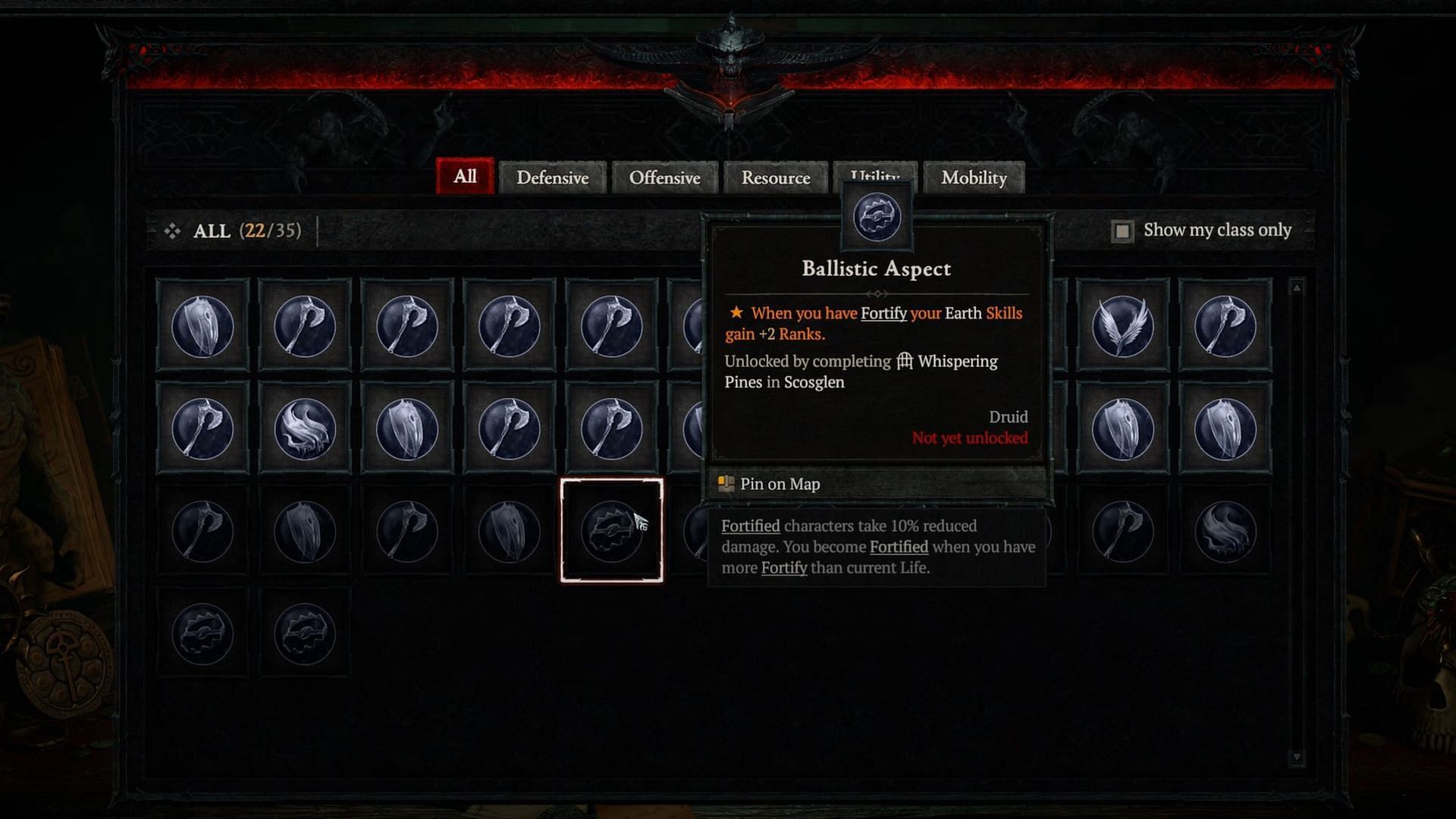 The Ballistic Aspect in Diablo 4 (Image via Blizzard Entertainment)