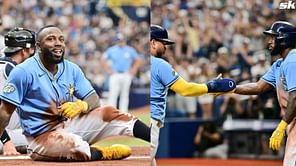 WATCH: Benches clear twice during Yankees-Rays after Randy Arozarena gets drilled during high-tension clash