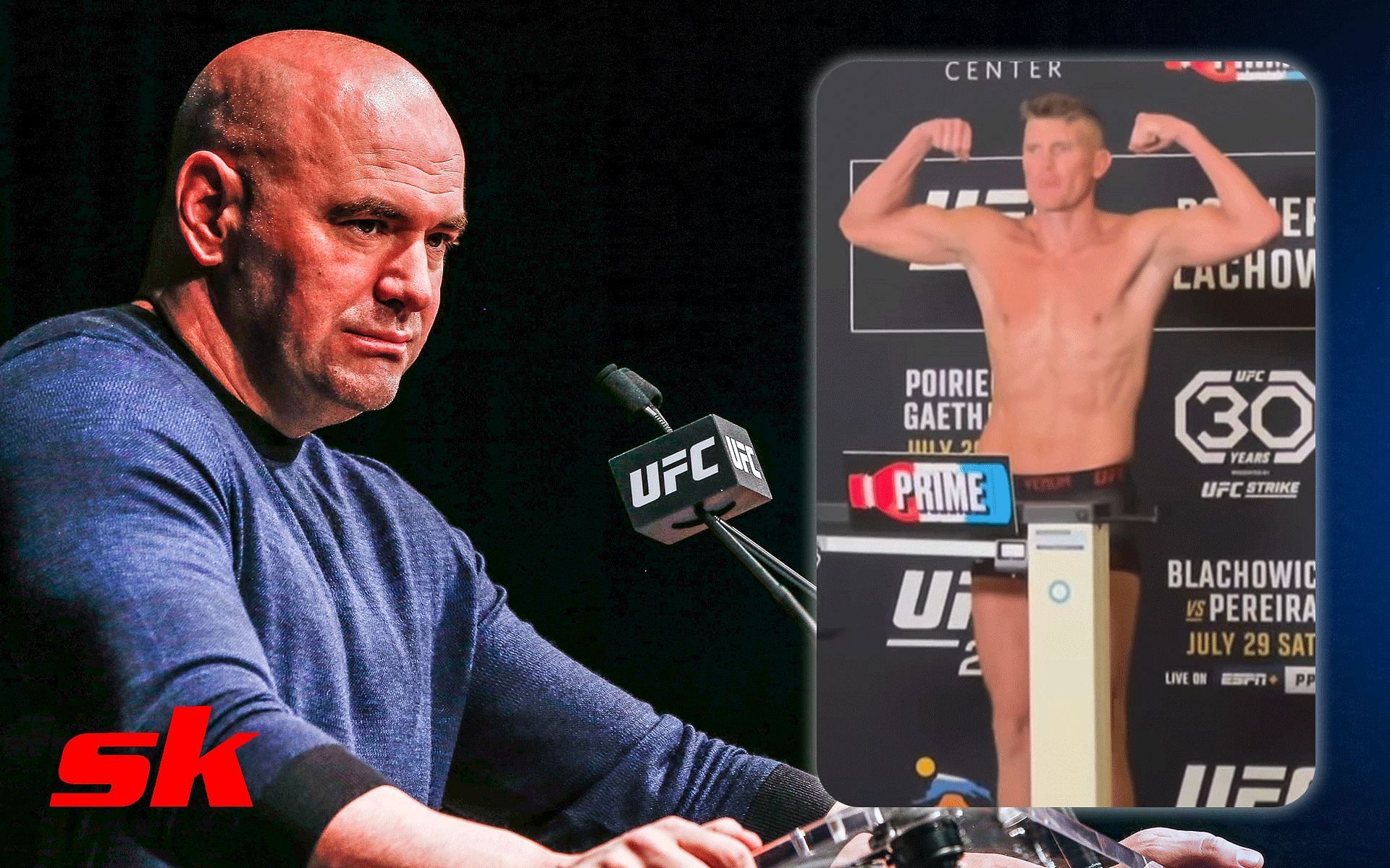Dana White and Stephen Thompson [Image credits: Getty Images and @wonderboymma on Instagram] 