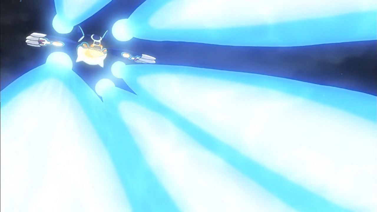 Primal Kyogre using Origin Pulse in the anime (Image via The Pokemon Company)