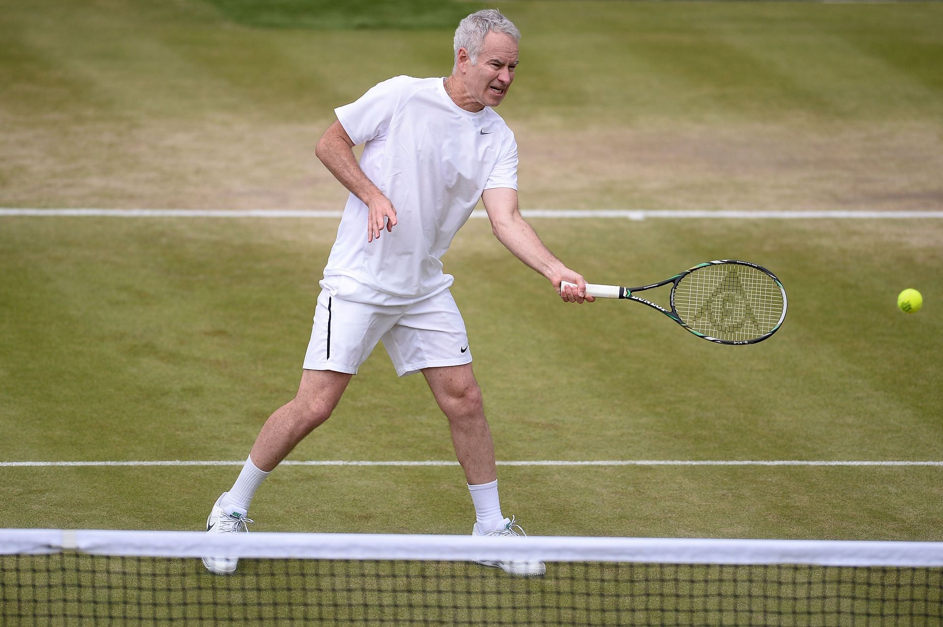 John McEnroe at Wimbledon 2013