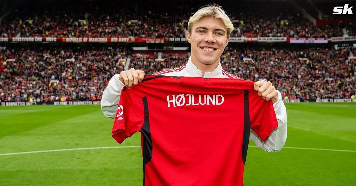 New Manchester United striker Rasmus Hojlund.