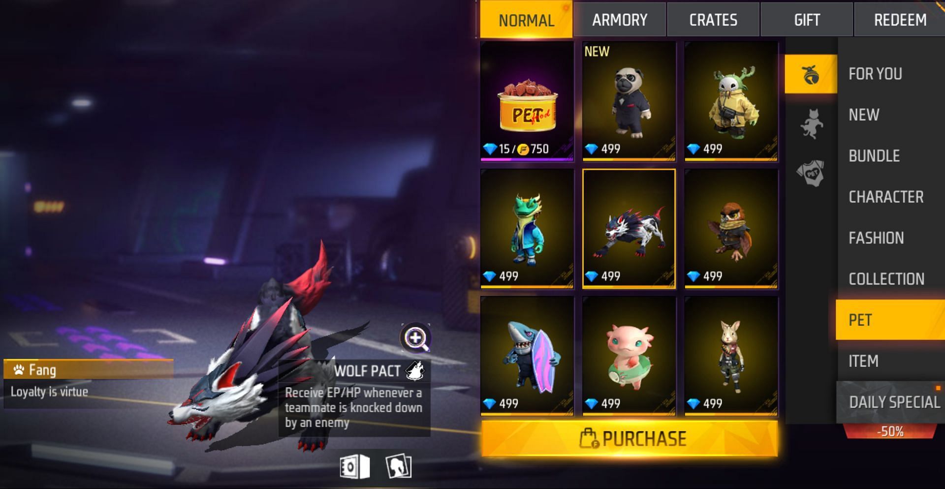 Click the purchase button and complete the transaction (Image via Garena)