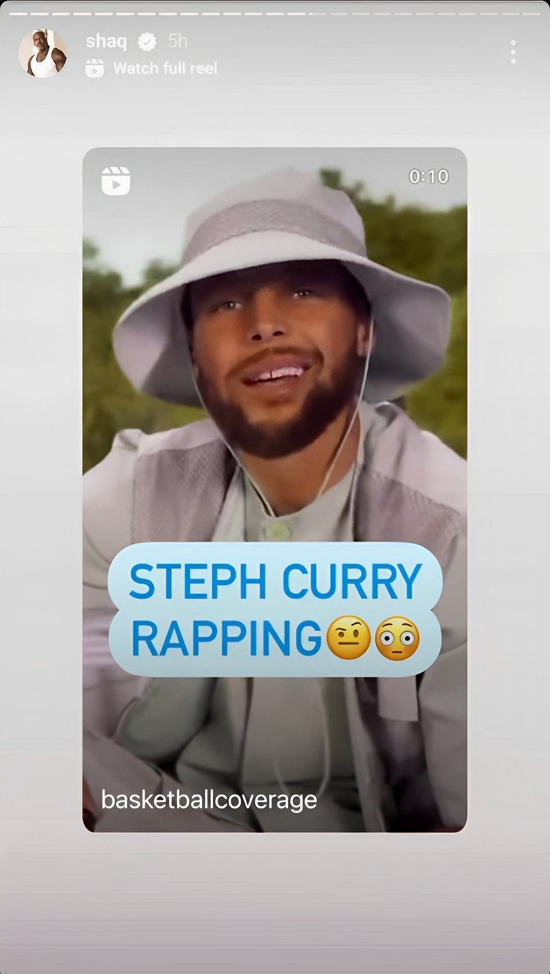 Steph Curry unleashes new talent as rapping skills earn resounding approval from Shaquille O&#039;Neal