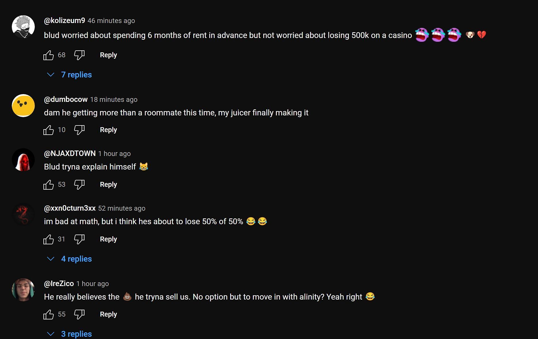 Fans give their opinion on his living situation (Image via xQc Clips/YouTube)