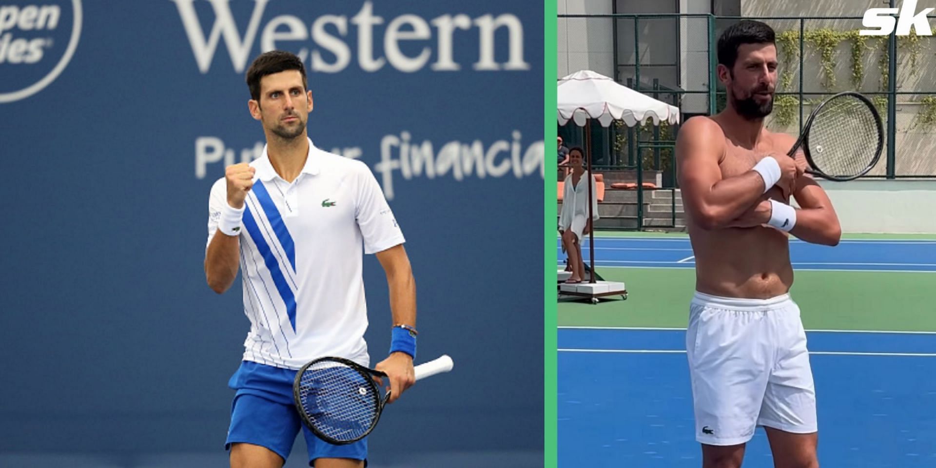 Novak Djokovic shows off his dance moves ahead of the Cincinnati Open 2023