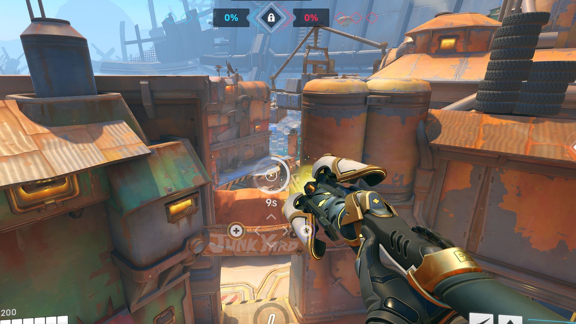 Playing Healer on New Junk City (Image via Blizzard Entertainment/Sportskeeda)