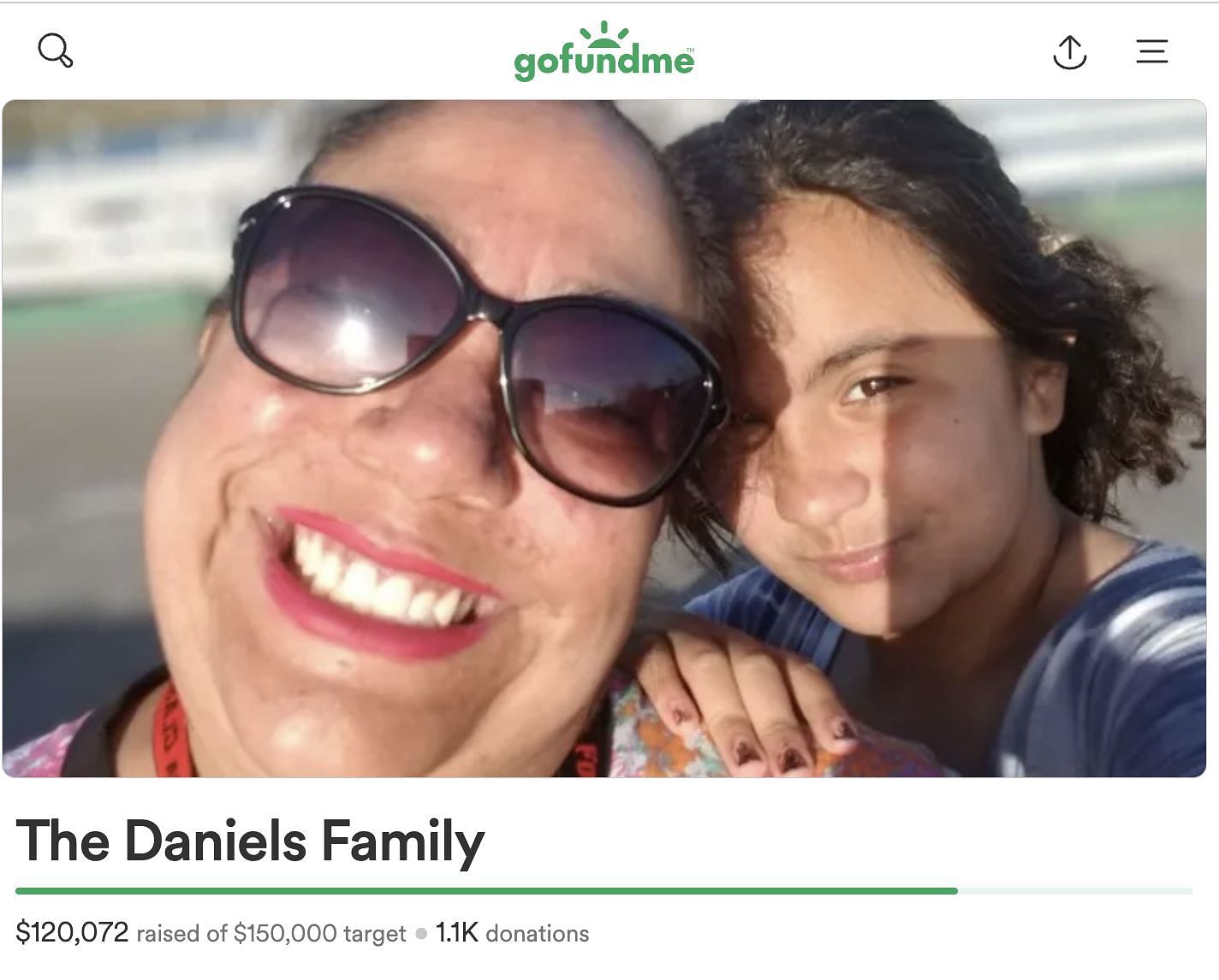 Details revealed about Lucinda Daniels as mom was declared brain-dead after a stroke. (Image via GoFundMe)