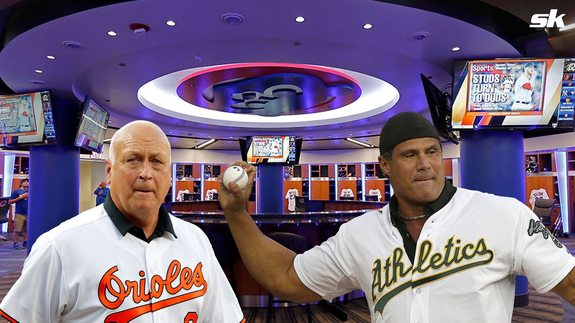 Jose Canseco and Cal Ripken Jr.