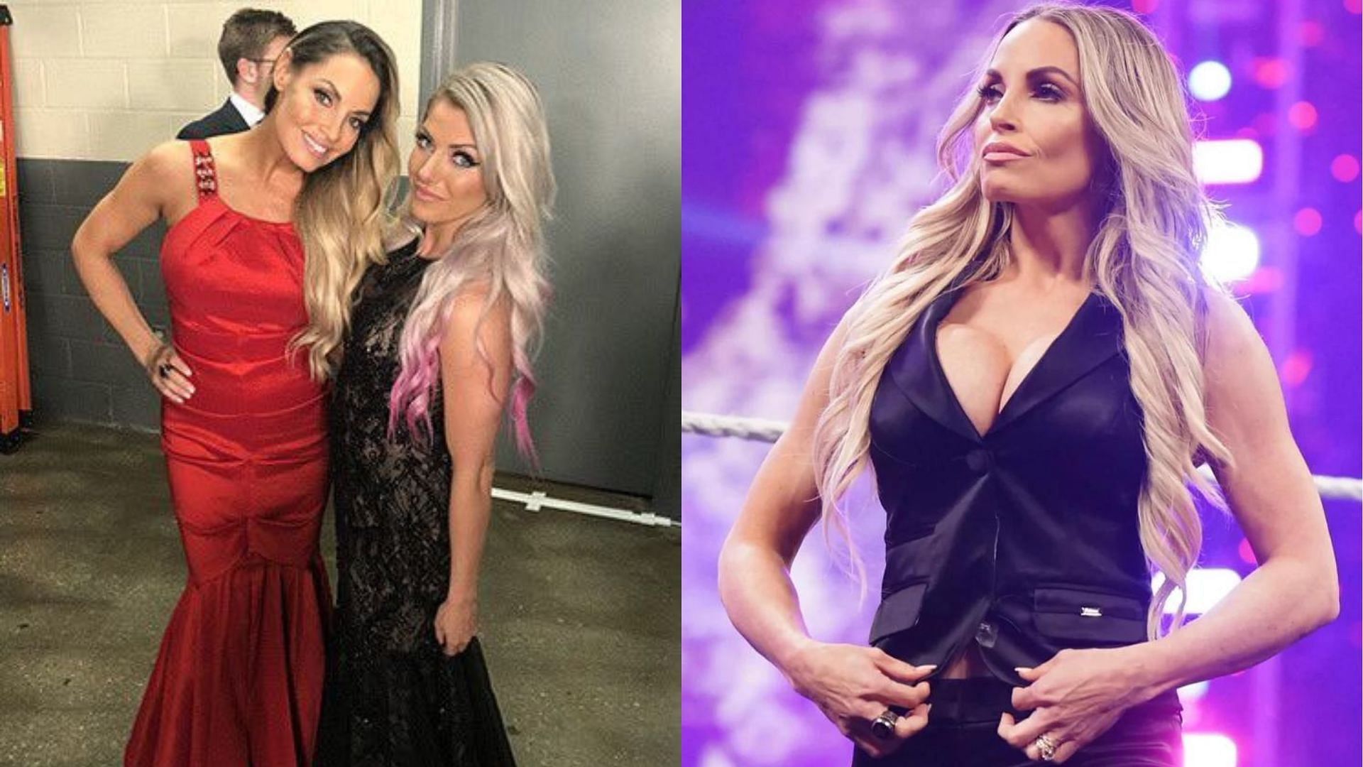 Trish Stratus is currently feuding with Becky Lynch, while Alexa Bliss remains inactive 