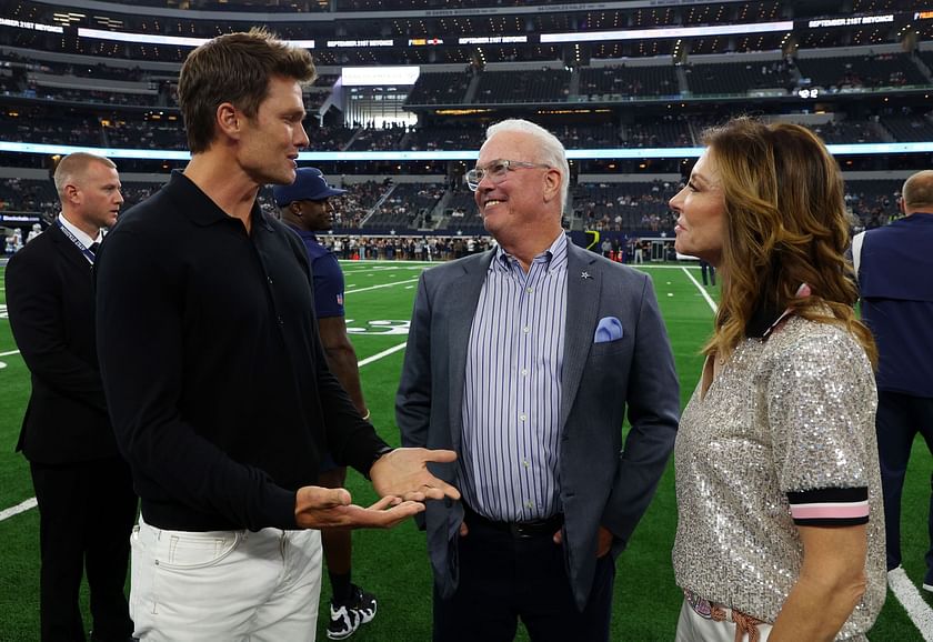 Why was Tom Brady on at the Dallas Cowboys-Las Vegas Raiders game