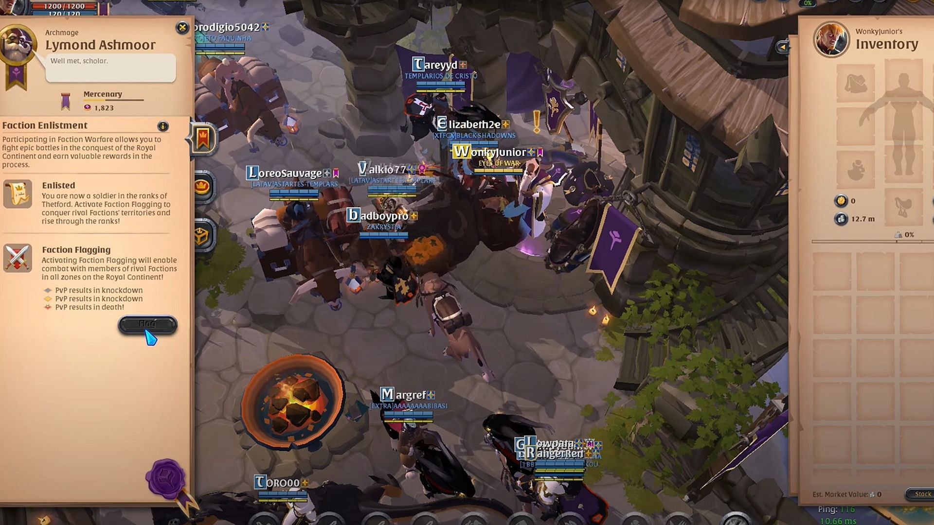 Faction Warfare in Albion Online (Image via Sandbox Interactive)