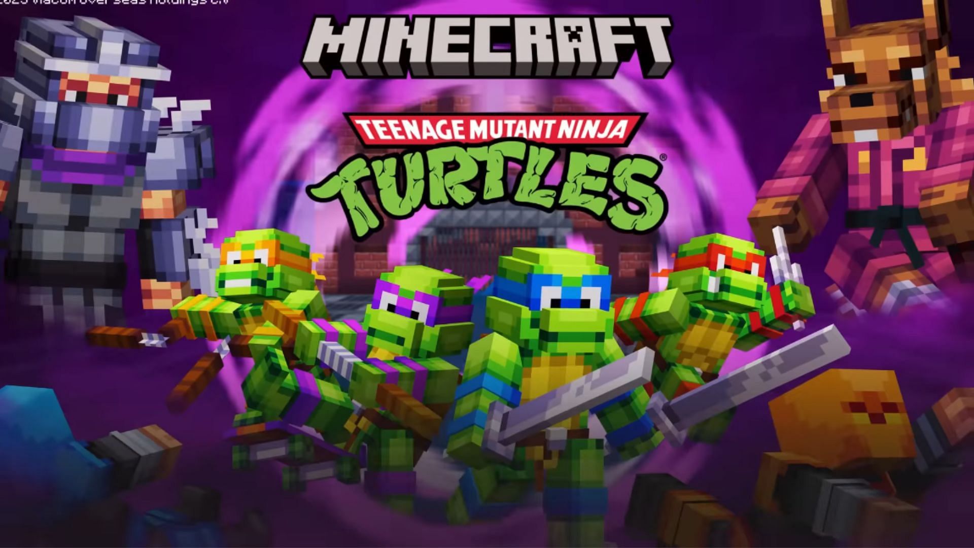 Minecraft x Teenage Mutant Ninja Turtles DLC: How to download, new skins, and more (Image via Mojang)