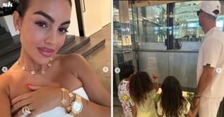 "Shopping and cinema with my loves" - Georgina Rodriguez and Cristiano Ronaldo enjoy adorable family outing with their kids