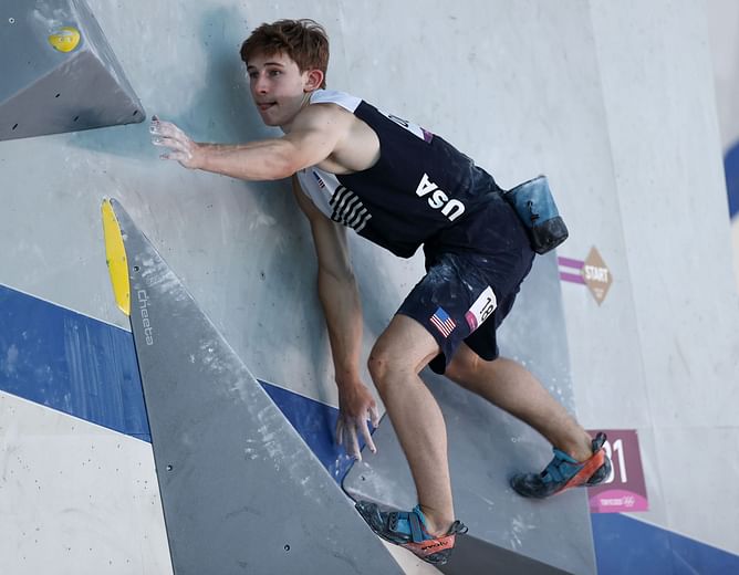 Colin Duffy becomes first US male climber to qualify for the 2024 Paris Olympics