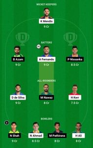 Dream11 Team for Dambulla Aura vs Colombo Strikers - Lanka Premier League 2023.