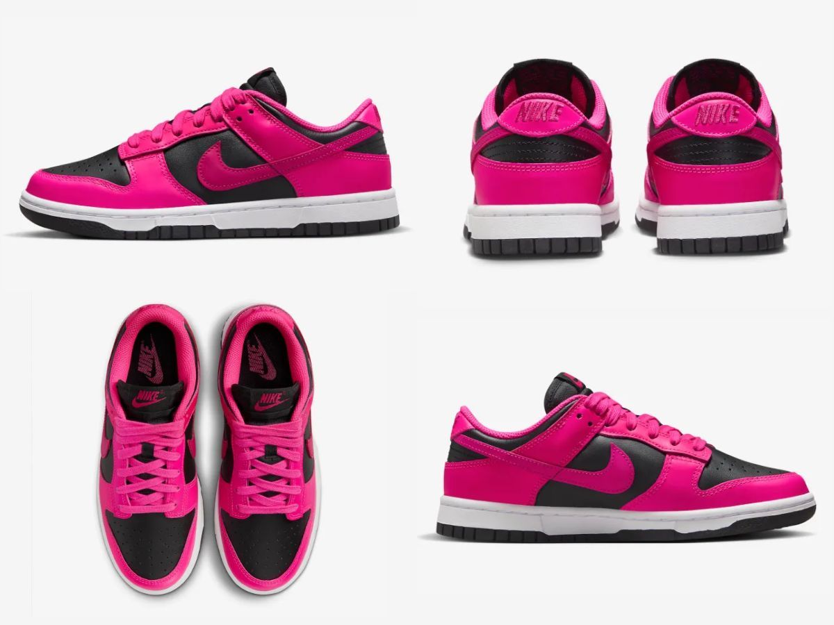 The upcoming Dunk Low &quot;Fierce Pink&quot; sneakers will be released exclusively in women&#039;s sizes (Image via Sportskeeda)