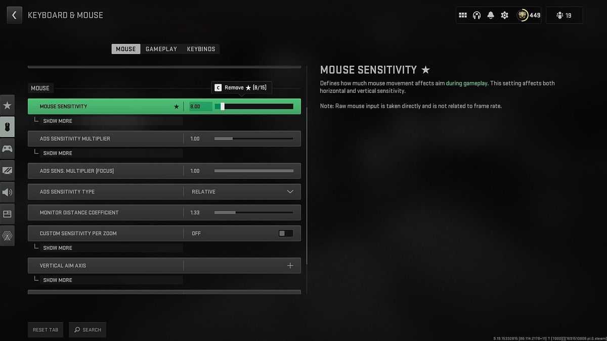 Best mouse and keyboard settings for Warzone 2 Season 5: Sensitivity ...