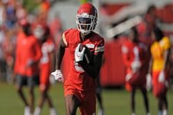 WATCH: Justyn Ross pulls off stunning one-handed catch off Patrick Mahomes at Chiefs training camp