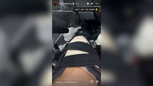 Screenshot of Sonya Deville's Instagram Story