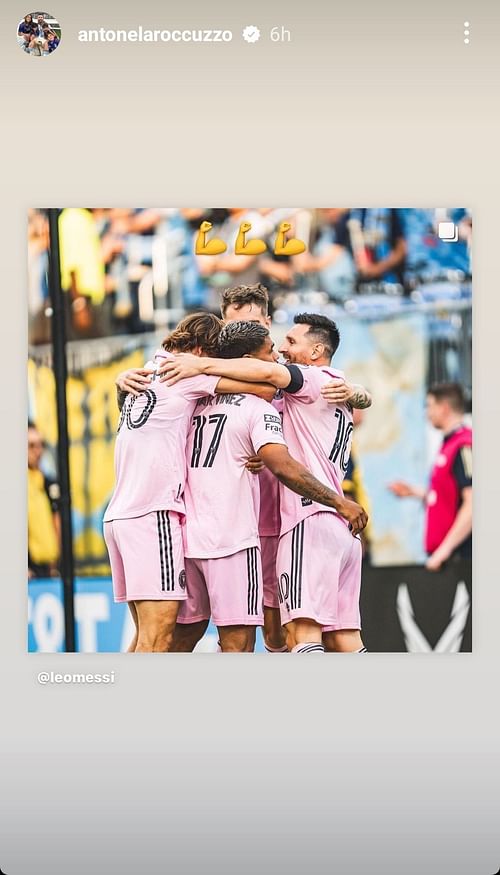 Antonella Roccuzzo Instagram post