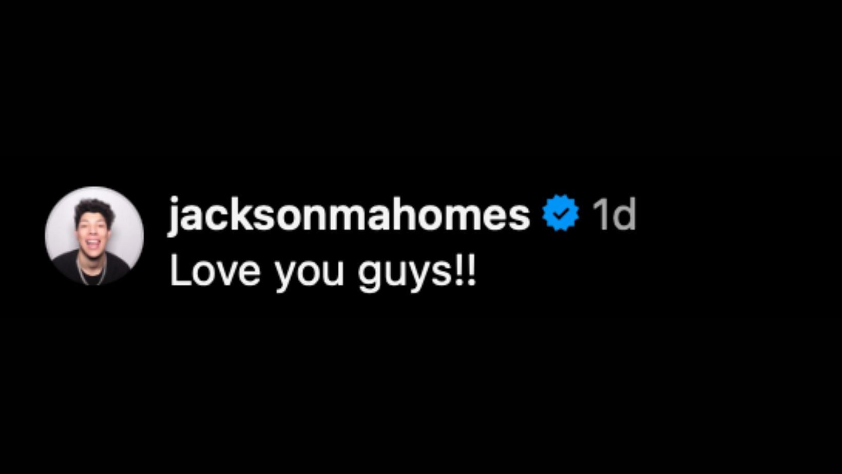 Jackson&#039;s three-word comment on Brittany Mahomes&#039; IG post