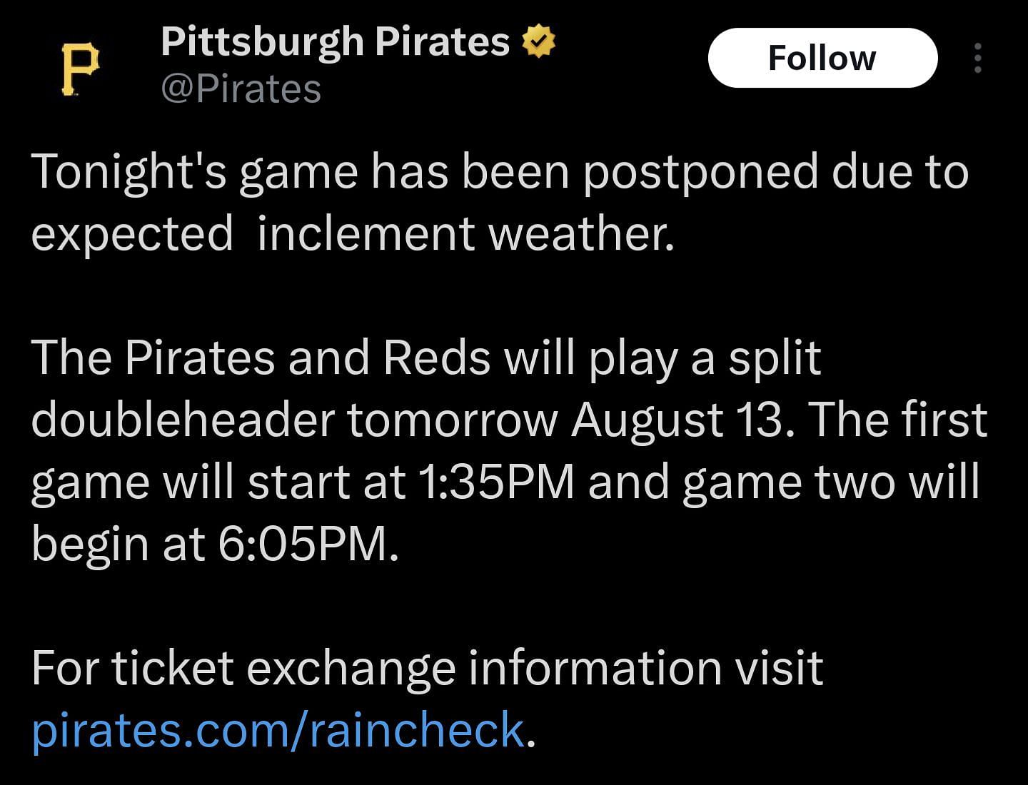 Pirates Ticket Information