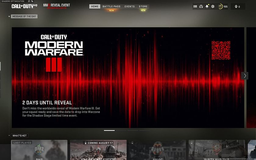 Shadow Siege Limited-Time Modern Warfare III Reveal Event — Call