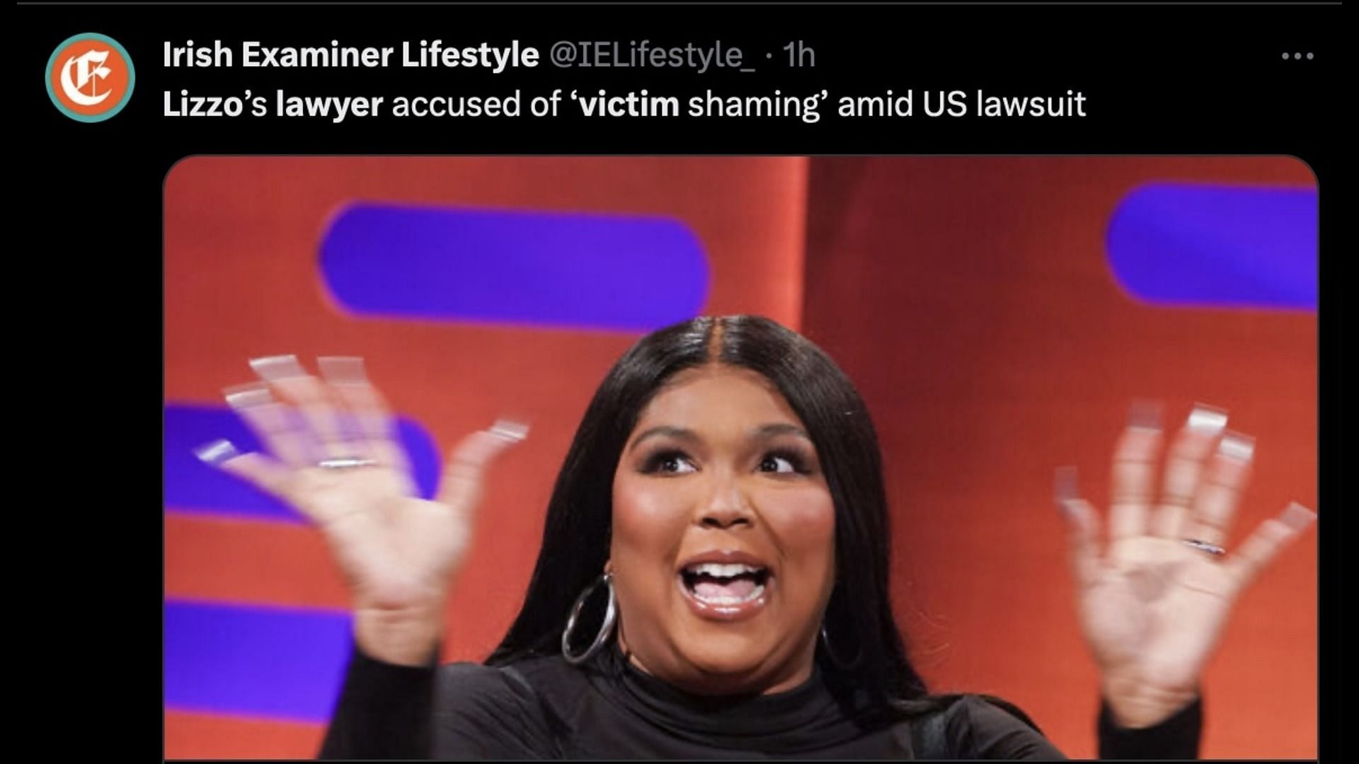 The rapper&#039;s lawyer getting slammed for &quot;victim blaming.&quot; (Image via Twitter/@IELifestyle_)