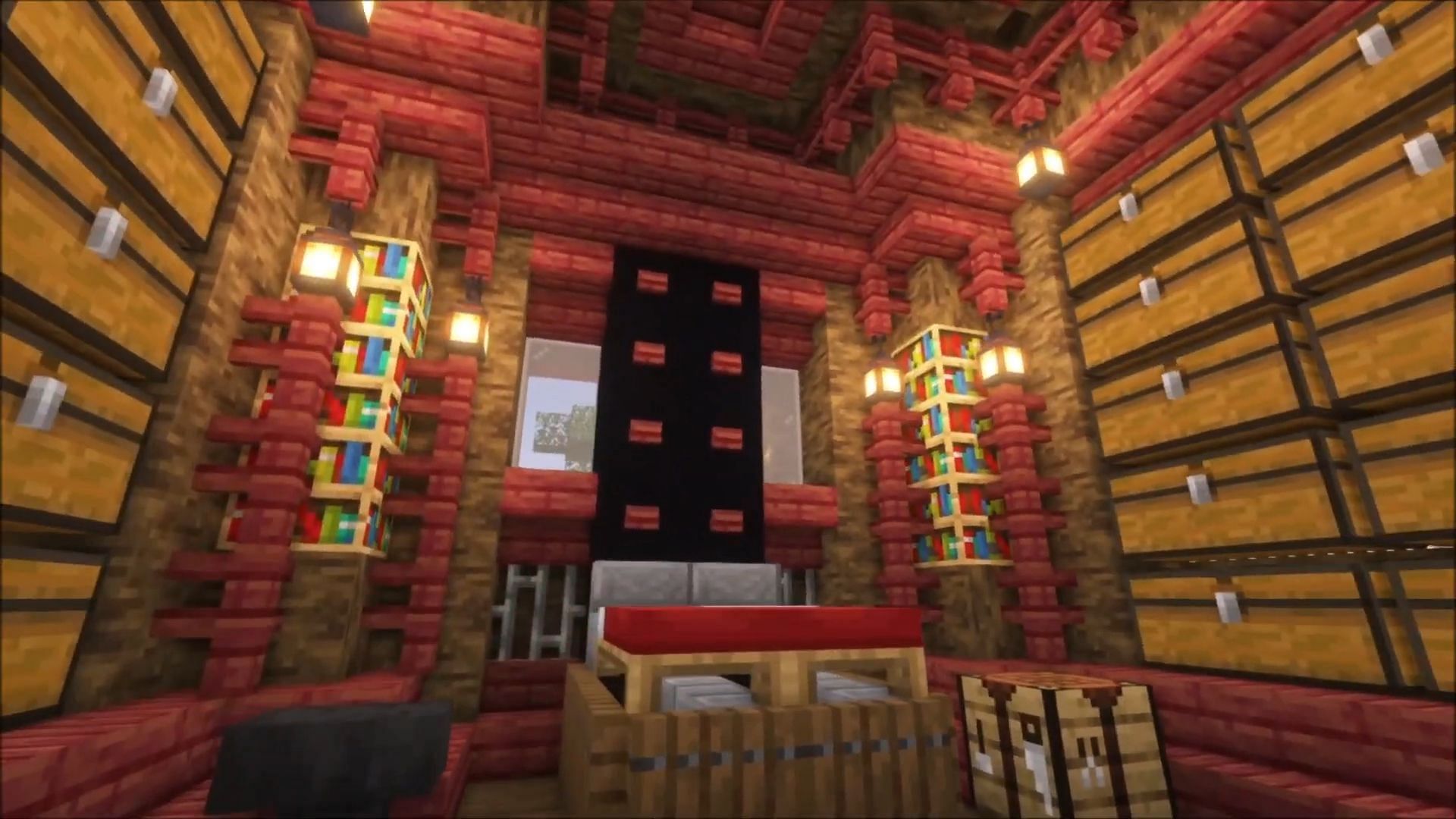 Mangrove wood is used to fantastic effect in this interior (Image via IT-TVGaming/YouTube)