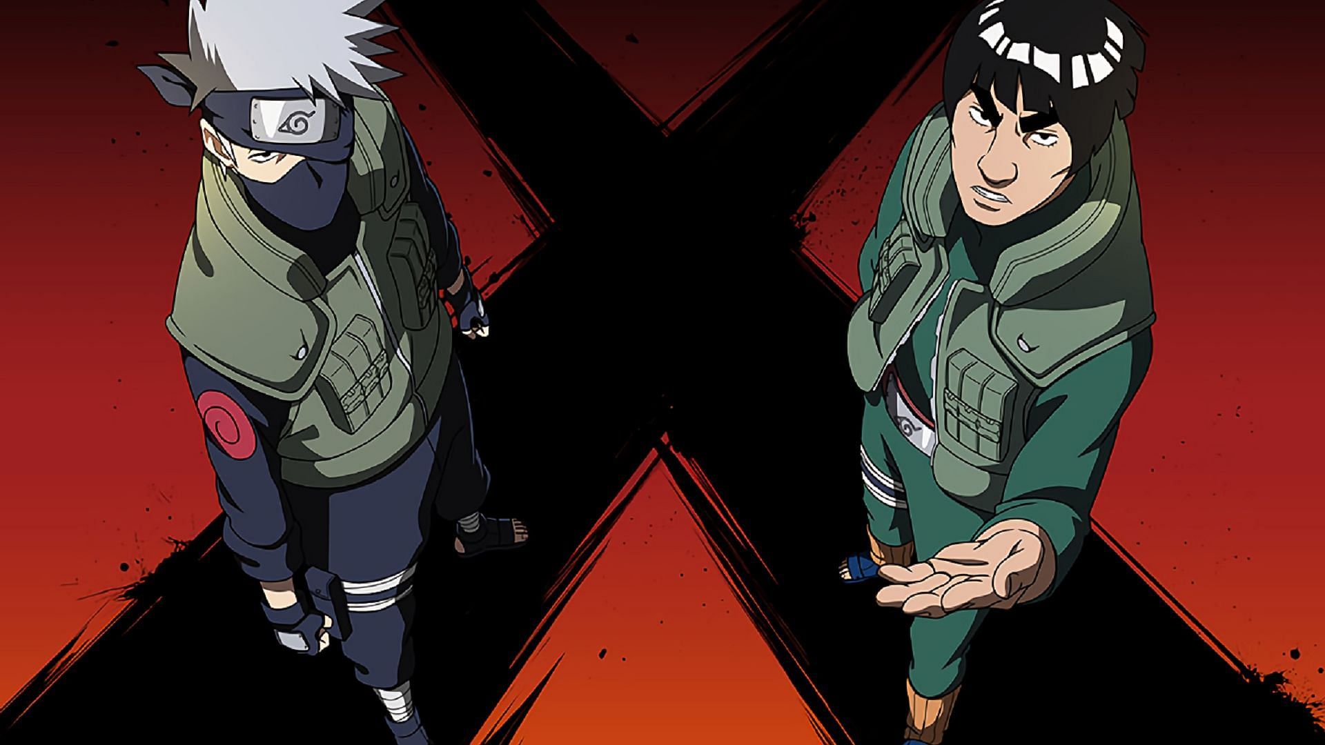 Kakashi and Might Guy (Image via Studio Pierrot)