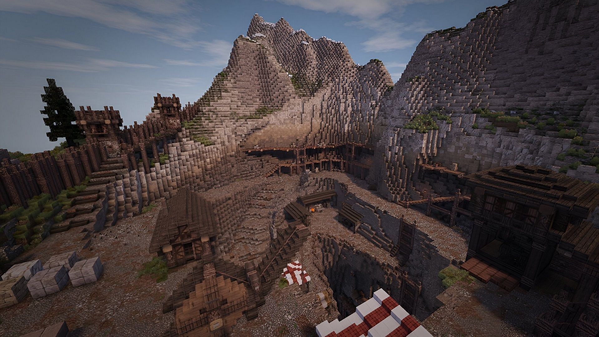 It&#039;s tough to find any real flaws in this magnificent quarry (Image via Minecrafttalsi/Planet Minecraft)
