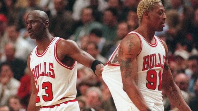 Michael Jordan once humiliated Dennis Rodman on national television: "How many dresses does he get to wear?"