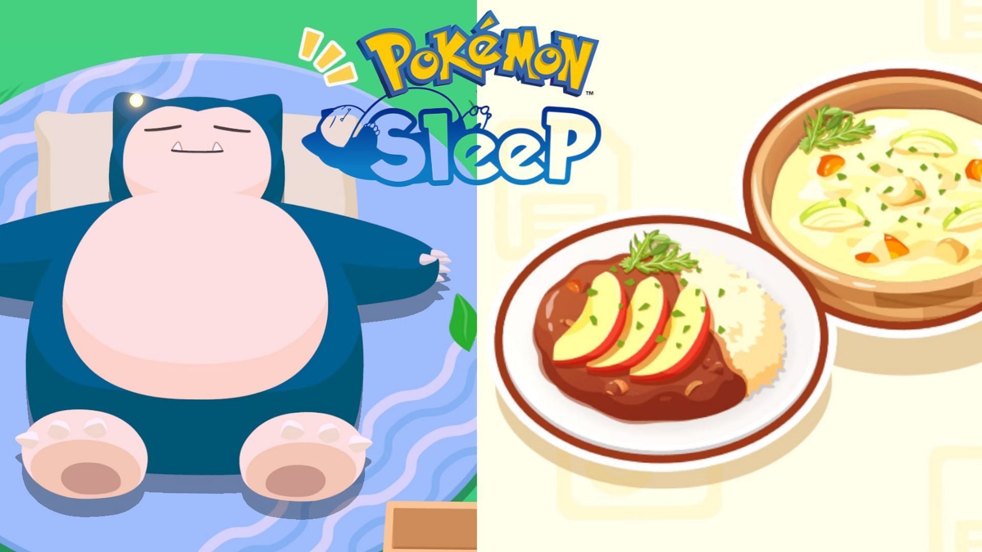 Sleeping Snorlax and meals (Image via SELECT BUTTON/Niantic)